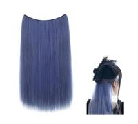 Synthetic Long Straight Clip In One Piece Hair Extension 4 Clips Inner Layer Hidden Color Wig(EX105-20-YHL)