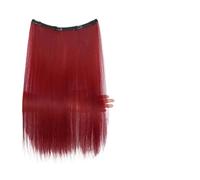Synthetic Long Straight Clip In One Piece Hair Extension 4 Clips Inner Layer Hidden Color Wig(EX105-20-SMH)
