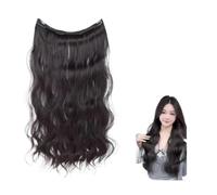 Synthetic Long Straight Clip In One Piece Hair Extension 4 Clips Inner Layer Hidden Color Wig(EX117-20-4)