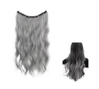 Synthetic Long Straight Clip In One Piece Hair Extension 4 Clips Inner Layer Hidden Color Wig(EX117-20-3904)