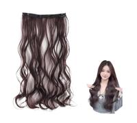 Synthetic Long Straight Clip In One Piece Hair Extension 4 Clips Inner Layer Hidden Color Wig(EX117-20-2-33)