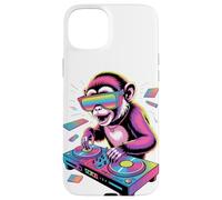 Synthwave Mono Capuchino DJ Gafas de Sol Carcasa para iPhone 15 Plus