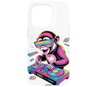 Synthwave Mono Capuchino DJ Gafas de Sol Carcasa para iPhone 15 Pro