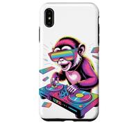 Synthwave Mono Capuchino DJ Gafas de Sol Carcasa para iPhone XS MAX
