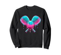 Synthwave Pádel Pala Tenis Azul Rosa Sport Pádel Regalo Sudadera