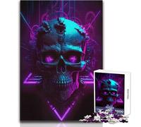 Synthwave Sentinel - Rompecabezas de 1000 Piezas para Adultos y Adolescentes, Juego Creativo de resolución de Problemas, Idea de Regalo Memorable y conmovedora tamaño 38x52cm