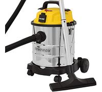 Syntrox Germany Aspiradora industrial de 20 litros, de acero inoxidable, con enchufe VC-1200W-20L-R Tornado
