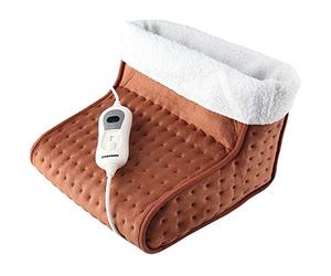 Syntrox Germany FW-100W Arctic - Calentador de pies eléctrico (100 W, transpirable, forro polar extraíble)