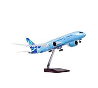 SYOEUR 1/130 Escala 43cm para B787 ETIHAD Airlines Modelo W luz y Ruedas Tren de Aterrizaje Resina avión Juguete Playkits