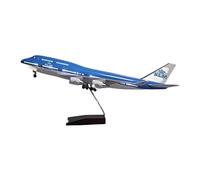 SYOEUR 1 160 Apto para Boeing B747 Modelo De Avión KLM Resina Fundida A Presión con Luces Coleccionables Kit de Juego de Pasatiempo(B)