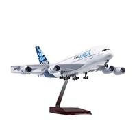 SYOEUR 1 160 para Airbus A380 Prototipo Avión Línea Aérea Modelo Rueda Ligera Escala Resina Fundido A Presión Regalos Kit de Juego de Pasatiempo(Without Light)