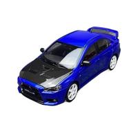 SYOEUR 1:18 para Mitsubishi Evolution X EVO 10 Coche Modelo Estático Aleación para Adultos Y Regalos para Adolescentes Juego Modelo de Coche Hobby(Azul)