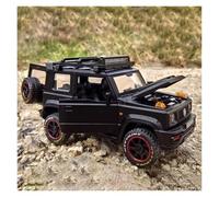 SYOEUR 1:18 para Suzuki Jimny SUV Aleación Fundida Modelo De Coche Simulación Vehículo Sonido Y Luz Juguete Regalo Juego Modelo de Coche Hobby(Negro)