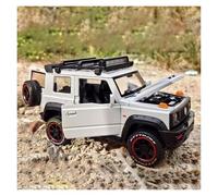 SYOEUR 1:18 para Suzuki Jimny SUV Aleación Fundida Modelo De Coche Simulación Vehículo Sonido Y Luz Juguete Regalo Juego Modelo de Coche Hobby(White)