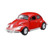 SYOEUR 1:18 para VW Beetle 1955 Modelo Coche Clásico Fundido A Presión Aleación con Funciones Sonido Y Luz Detalles Exquisitos para Colección Juego Modelo de Coche Hobby(Rojo)