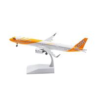 SYOEUR 1 200 Apto para Scoot A321NEO 9V-TCA Modelo Avión Aleación Metal Modelos Coleccionables Regalo Recuerdo Kit de Juego de Pasatiempo