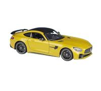 SYOEUR 1:24 Escala para GTR Coche Deportivo De Aleación Modelos Coches Coleccionismo Adulto Chico Juguetes Hobby Regalos Juego Modelo de Coche Hobby(Yellow)