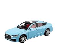 SYOEUR 1:24 Modelo De Coche Aleación Audi A7 A Escala con Sonido Y Luz Regalo Coleccionable Juego Modelo de Coche Hobby(Blue1)