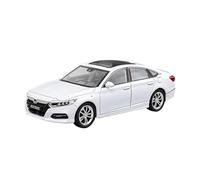 SYOEUR 1:24 para Accord Sedán Lujo Sonido Y Luz Simulación Aleación Metal Fundición A Presión Modelo Coche Decoración Regalo Juego Modelo de Coche Hobby(White)