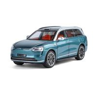 SYOEUR 1:24 para AITO M9 SUV Vehículo Nueva Energía Modelo De Automóvil Fundidopresión Colección Juguetes con Sonido Y Luz Juego Modelo de Coche Hobby(Azul)
