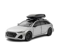 SYOEUR 1:24 para Audi RS6 Travel Edition Modelo De Coche Metal Escala Fundición A Presión Miniatura Juguete Juego Modelo de Coche Hobby(Plata)