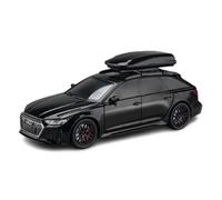SYOEUR 1:24 para Audi RS6 Travel Edition Modelo De Coche Metal Escala Fundición A Presión Miniatura Juguete Juego Modelo de Coche Hobby(Negro)