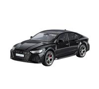 SYOEUR 1:24 para Audi RS7 Sportback Autos De Lujo Medianos Y Grandes Modelo Coche Aleación con Sonido Luz Colección para Hobby Juego Modelo de Coche Hobby(Negro)