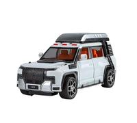 SYOEUR 1:24 para BYD Look UPAT U8 Versión Todoterreno SUV De Aleación Modelo Fundición Serie Sonido Y Luz Juguete Presente Juego Modelo de Coche Hobby(White)