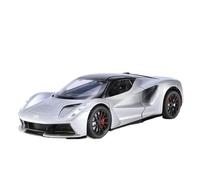 SYOEUR 1:24 para Lotus Car Evija EV Aleación Miniatura Coche Diecast Metal Vehículos Escala Modelo Colección Sonido Y Luz Juguete Juego Modelo de Coche Hobby(Plata)
