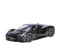 SYOEUR 1:24 para Lotus Car Evija EV Aleación Miniatura Coche Diecast Metal Vehículos Escala Modelo Colección Sonido Y Luz Juguete Juego Modelo de Coche Hobby(Negro)
