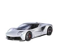 SYOEUR 1:24 para Lotus Evija Supercar Modelo De Coche Aleación Juguete con Sonido Y Luz Colección Juego Modelo de Coche Hobby(Plata)