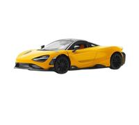 SYOEUR 1:24 para Mclaren 765LT Coche Deportivo Aleación Fundido Presión Modelo Metal Sonido Luz Pull Back Juguete Colección Exhibición Adorno Juego Modelo de Coche Hobby(Yellow)