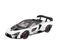 SYOEUR 1:24 para McLaren Senna Aleación Metal Fundido Presión Modelo Coche Sonido E Iluminación Colección Hobby Super Racing Serie Juego Modelo de Coche Hobby(White)