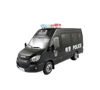 SYOEUR 1:24, para Nanjing Iveco Eurocargo, Edición Policial Modelos Coches Fundidos Presión Regalos Exhibición Pasatiempos E Intereses Juego Modelo de Coche Hobby(Negro)
