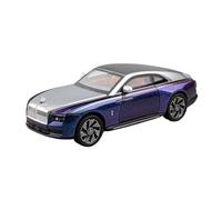 SYOEUR 1:24 para Rolls-Royce Ghost Modelo De Aleación Fundido A Presión Colección Luz Y Sonido Coche Regalo Navidad Juego Modelo de Coche Hobby(Purple)