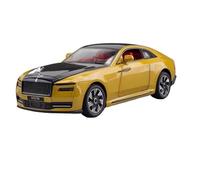 SYOEUR 1:24 para Rolls-Royce Ghost Modelo De Aleación Fundido A Presión Colección Luz Y Sonido Coche Regalo Navidad Juego Modelo de Coche Hobby(Oro)