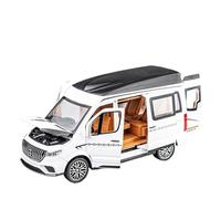 SYOEUR 1:24 para Sprinter MPV Van Spint RV Escala Modelo Coche Fundición A Presión Aleación Sonido Luz Juguete Niño Juego Modelo de Coche Hobby(White)