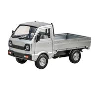 SYOEUR 1:24 para Suzuki Camión Transporte Vehículo Todoterreno Aleación Metal Fundido Presión Modelo Coche Sonido Luz Adornos Moda Decoración Juego Modelo de Coche Hobby(Plata)