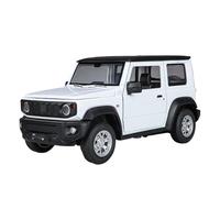 SYOEUR 1:24 para Suzuki Jimny Modelo Coche Aleación Fundición Presión Simulación Vehículo Todoterreno Metal con Sonido Y Luz Juego Modelo de Coche Hobby(White)
