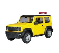 SYOEUR 1:24 para Suzuki Jimny Todoterreno SUV Aleación Modelo Vehículo Fundido Presión Sonido Y Luz Colección Exhibición Pasatiempo Decoración Juego Modelo de Coche Hobby(Yellow)