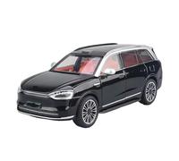 SYOEUR 1:24 Seres para AITO M9 SUV Modelo De Coche Aleación Miniatura Juguete con Sonido Y Luz Colección Juego Modelo de Coche Hobby(Negro)