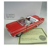SYOEUR 1 32 for Chevrolet Impala 1959 Modelo De Coche Retro Aleación Clásica Pantalla Coleccionable Vehículo Fundido A Presión Juego Modelo de Coche Hobby