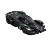 SYOEUR 1:32 para Aston Martin Valkyrie Racing Car Alloy Diecast Modelo Sonido Luz Juguete Exhibición Adornos Juego Modelo de Coche Hobby(Negro)