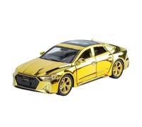 SYOEUR 1:32 para Audi RS7 Modelo Coche Deportivo Aleación Metal Fundido Simulación Alta Fidelidad con Sonido Iluminación Colección Juguetes Juego Modelo de Coche Hobby(Oro)