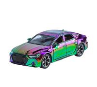 SYOEUR 1:32 para Audi RS7 Modelo Coche Deportivo Aleación Metal Fundido Simulación Alta Fidelidad con Sonido Iluminación Colección Juguetes Juego Modelo de Coche Hobby(Multi-Colored)