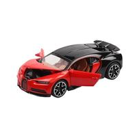SYOEUR 1:32 para Bugatti Chiron Modelo De Coche Deportivo En Aleación Metal Fundido Simulación Supercoche Sonido E Iluminación Colección Juego Modelo de Coche Hobby(Rojo)