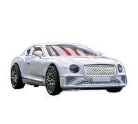 SYOEUR 1:32 para Continental GT Aleación Luxy Modelo De Coche Diecast Metal Vehículos Simulación Sonido Y Colección Luz Juego Modelo de Coche Hobby(White)