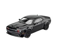 SYOEUR 1:32 para Dodge Challenger SRT Modelo Coche Musle Aleación Fundido Presión Deportivo Metal Simulación Colección Coches Pequeños Juego Modelo de Coche Hobby(Negro)