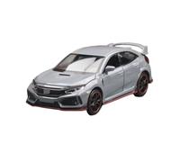 SYOEUR 1/32 para Honda Civic Type R Toy Car Diecast Modelo En Miniatura con Retroceso Y Puertas Que Se Pueden Abrir Sonido Luz Juego Modelo de Coche Hobby(Gray)