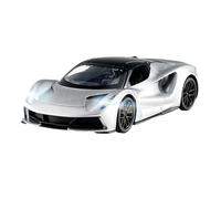 SYOEUR 1:32 para Lotus Evija Aleación Superdeportiva Diecast Metal Escala Modelo Coche Sonido Luz Simulación De Juguete Juego Modelo de Coche Hobby(Plata)